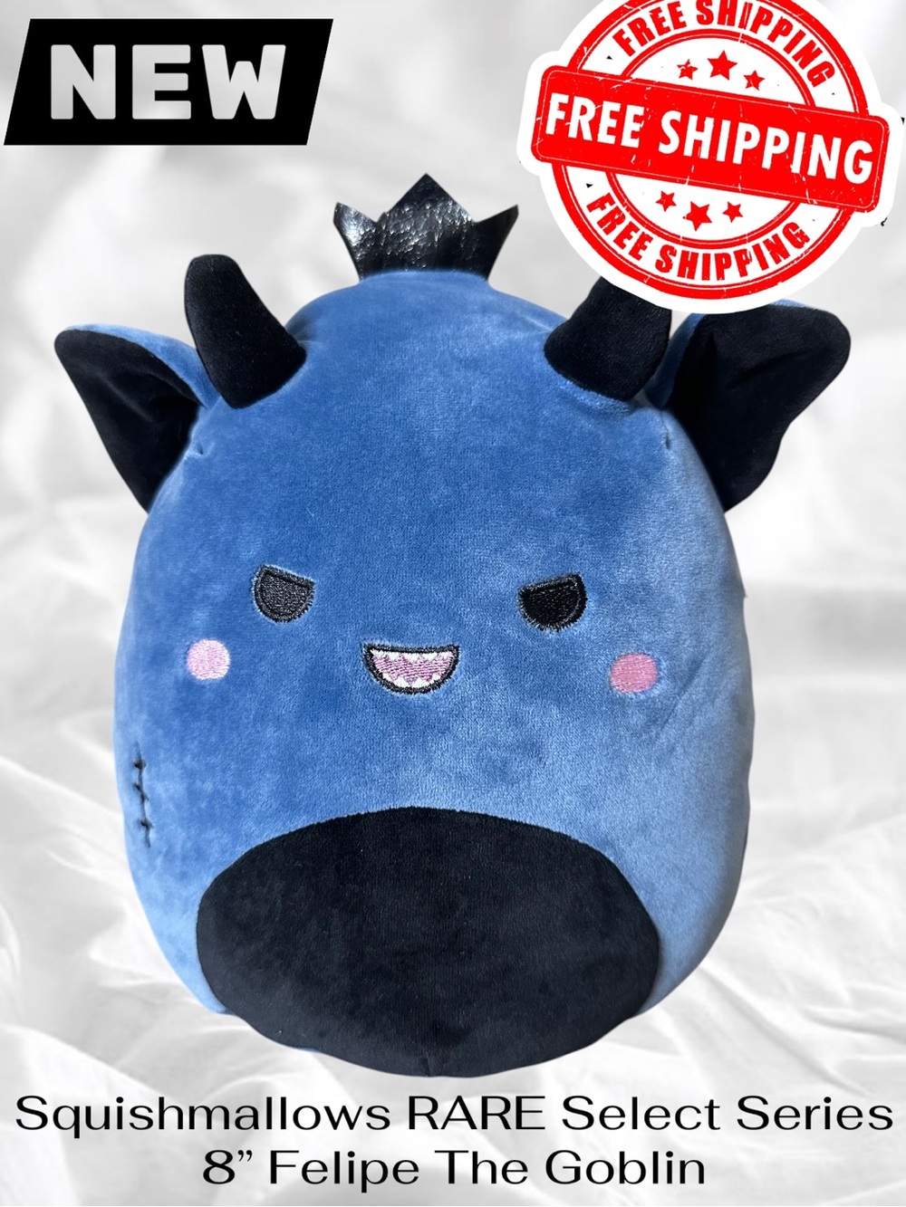 NEW Squishmallows RARE Select Series 8” Felipe The Goblin NWT FREE SHIPPING
